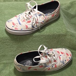 Barely Used Flamingo/Pool Chair Men’s Vans Sz 10